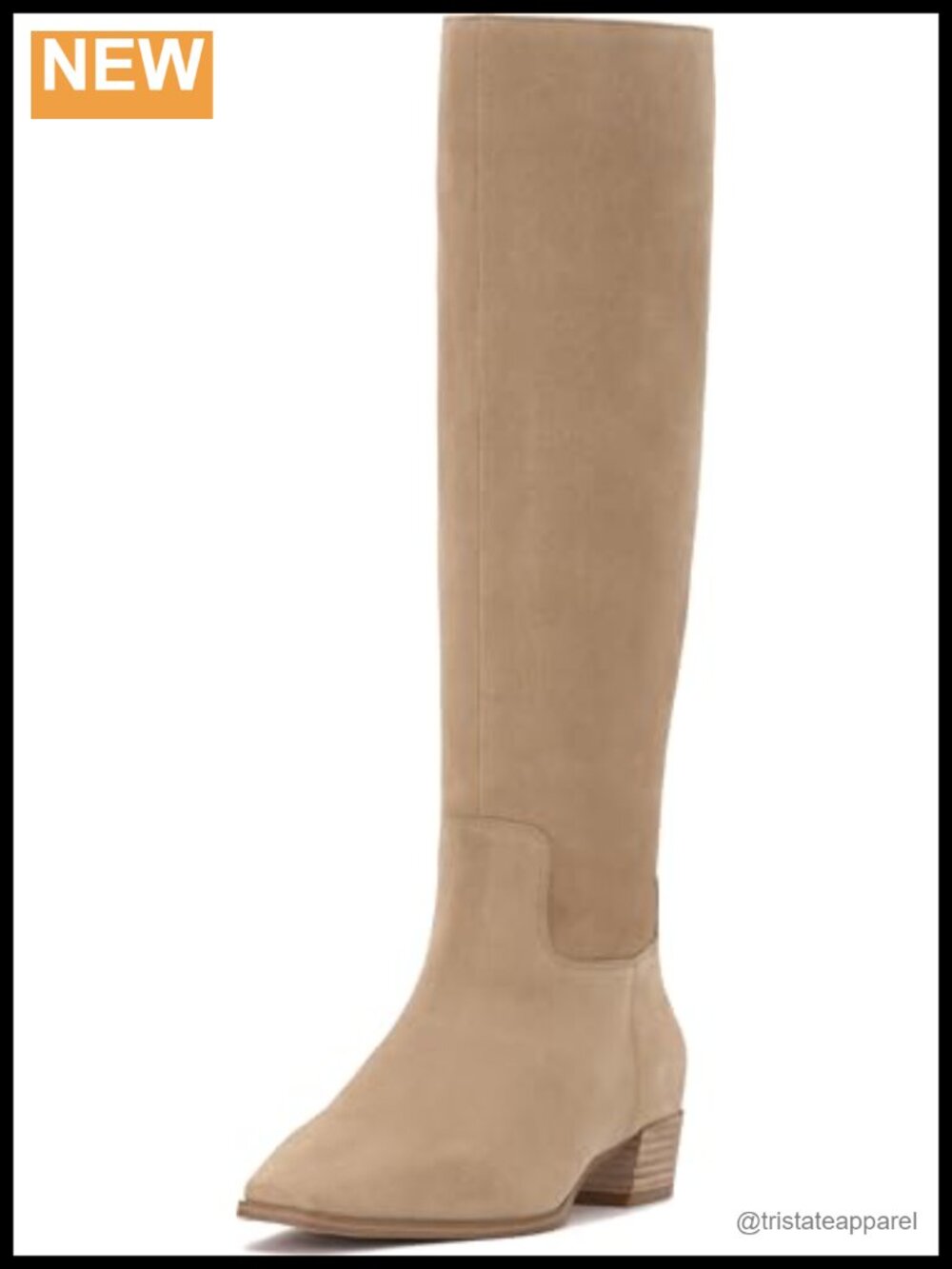 Vince Camuto Pavla Knee High Suede Boots Wide Calf Zip